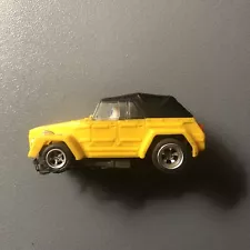 Aurora AFX vintage VW Thing Hardtop Yellow and Black HO scale Slot Car