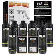 U-POL Raptor Black Urethane Spray-On Truck Bed Liner Spray Gun, 8 Liters