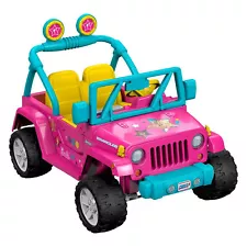 Fisher-Price Power Wheels Barbie Jeep with Music and Power Lock Brakes (Used)