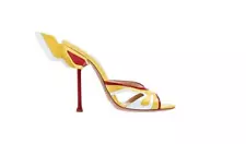 Yellow Prada Hot Rod Stiletto Heels - Iconic!