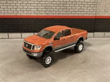 2018 Nissan Titan 4x4 Truck Lifted 1/64 Diecast Custom Off Road Greenlight