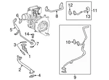 GM # 12642429 Turbocharger Oil Return Pipe Gasket * NEW/OE * * 2 FOR 1 SALE * (For: More than one vehicle)