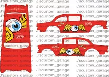 Von dutch 55 gasser 1/64 custom water slide decal Compatible for hot wheels