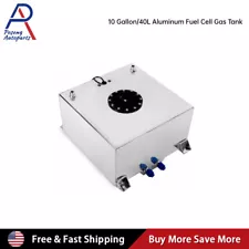 10 Gallon Universal Aluminum Racing/Drift Fuel Cell Tank + Level Sender