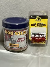 Magic Bait Hog Wild Original Catfish Dip Bait, Cheese flavor 10 oz tubes & Hooks