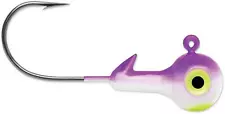 VMC HBJ14-PA Hard Ball Jig, Sinking 1/4 oz, #2/0 Hook, Purple Albino