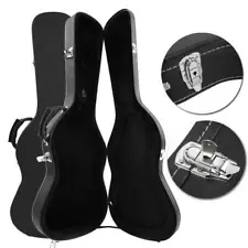 New Microgroove Artificial Leather ST Electric Guitar Hard Shell Case Black