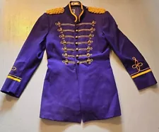 Vintage Wool Marching Band Uniform Jacket Royal Blue By OSTWALD