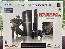 Rare New Sealed Sony PS3 Metal Gear Solid 4: Limited Edition Bundle (CECHE01MG)