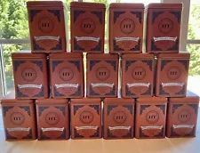 Harney and Sons 15 EMPTY Tea Tins Cans Boxes for Storage/Crafts/Projects