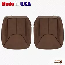 2013 - 2017 Fits Jeep Wrangler Driver & Passenger Bottom Leather Cover Dk Saddle