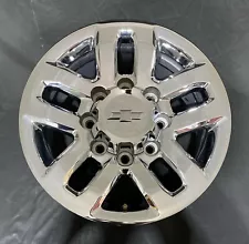 New Listing18” CHEVY SILVERADO 2500 3500 LTZ Z71 2015-2019 FACTORY CHROME WHEEL OEM RIM