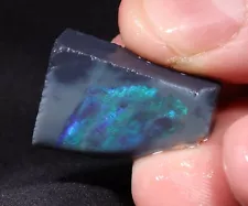 22.9 ct Black Opal Rub from Lightning Ridge Australia - colorful