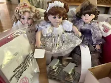 Marie Osmond Dolls ROSE TRIO / 3 - Approx 8”