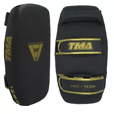 TMA Thai Pads Curved Kickboxing Muay Thai with Solid Handle Grip,Strike Shield