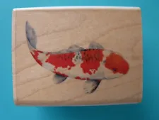 Japanese Koi Fish UPTOWN DESIGN Rubber Stamp