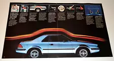 1982 FORD EXP ORIGINAL VINTAGE DEALER ADVERTISEMENT PRINT AD 82 BLUE (For: 1982 Ford EXP)