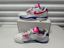 Nike Air Cross Trainer 3 Low White Hyper Pink Racer Blue FN6887-100 Men's US 13