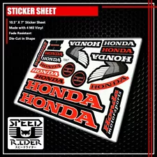 MICRO SPONSOR STICKER DECAL MOTORCYCLE BIKE ATV GEAR HELMET WINGS LOGO for HONDA (For: More than one vehicle)