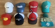 Vintage Hat Cap Lot Golf Football Trucker Snap Back Strap Mesh Bundle