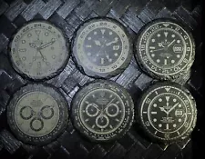 Rolex Submariner GMT Master II Explorer II Daytona Panda Dial Slate Coaster Set