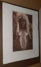 Large Original Photogravure | Edward Curtis | Upshaw Apsaroke , 22" x 18"