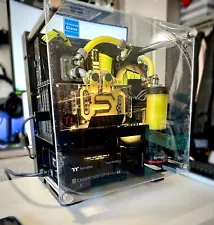 Gaming PC custom liquid cooling