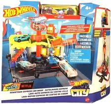 Hot Wheels - City Downtown Express Car Wash Playset (BBHDR27)