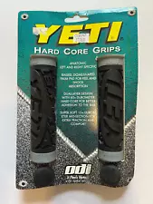 NOS Yeti Hard Core ODI Speed Grips Grey / Black MTB Bike Bicycle Vintage