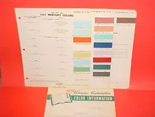 1957 MERCURY TURNPIKE CRUISER MONTEREY MONTCLAIR CONVERTIBLE PAINT CHIPS +