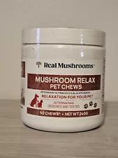 Real Mushrooms Relax Pet Chew, 60 Chews NEW EXP 08/2025