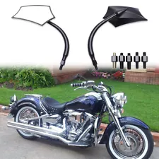 For Yamaha Road Star XV 1600 1700 Midnight Silverado Motorcycle Rear Mirrors 8mm (For: 2005 Yamaha Road Star)