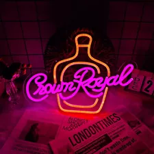 New Whiskey Neon Light Sign Beer Bar Lamp Display Artwork for Man Cave 12"x16"