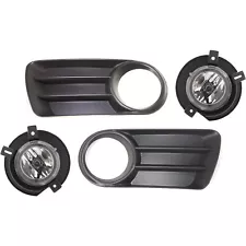 Clear Lens Fog Light and Trims Kit For 2002-2005 Ford Explorer Pair with Bulbs