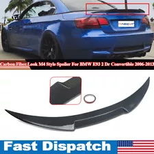 M4 STYLE CARBON Style TRUNK SPOILER WING FOR BMW E93 328i 335i CONVERTIBLE 07-13 (For: 2012 BMW 335i)