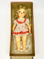 Vintage Terri Lee Doll 16" Blonde Hair Red White Stripe Outfit 1954 Collectible