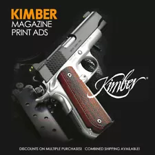 KIMBER Magazine PRINT AD - Various Models & Years - Combined S/H