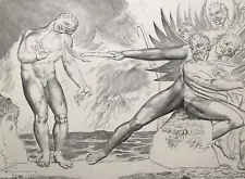 Engraving Aftr William Blake, Dante’s Inferno: Devils Tormenting Ciampolo SALE