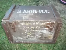 Large Wooden Ammo box for 2 inch mortar bombs