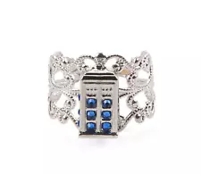 Doctor Who Bling Tardis Adjustable Ring