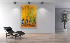 Dale Chihuly Large 60” x 40” Original Painting Double Ikebana