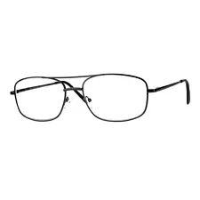 Clear Lens Glasses With Bifocal Reading Lens Metal Rectangular Spring Hinge