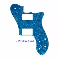 Parts For US Fender 72 Tele Deluxe Reissue Guitar Pickguard, Blue Pearl