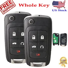 2 Car Remote Key Fob for 2011 2012 2013 2014 2015 2016 Chevy Cruze Sonic Equinox