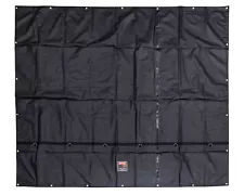 10'x12' Heavy Duty Smoke Tarp for Flatbed Truck 18 Oz Vinyl Load Covering Tarp