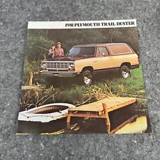 Original 1981 Plymouth Trail Duster Sales Brochure Vintage