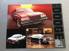 1978 Dodge Car Sales Brochure Catalog - Aspen Diplomat Magnum Monaco Charger