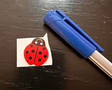 Lady Bug Small Size 1 Piece Pleastic Sticker For Desk.