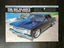 1965 Chevrolet Chevy Chevelle Original 6-Page Article