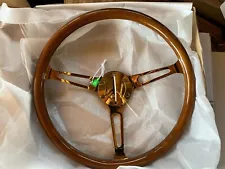 Wood Steering Wheel 15” 6 Bolts Motafar